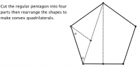 Pentagon to Quadrilateral Puzzle